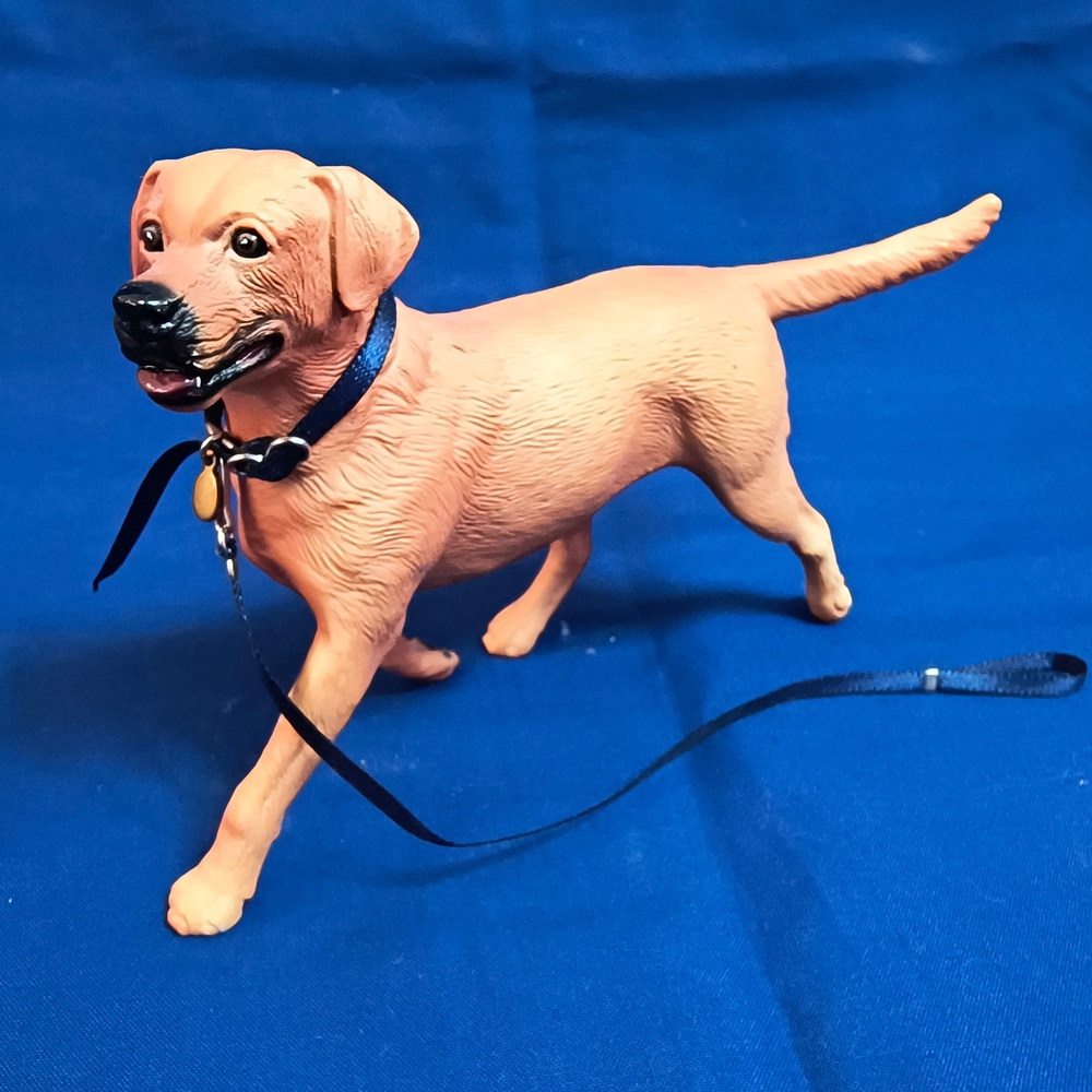 Breyer Yellow Lab Figurine with Leash